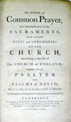 BASKERVILLE PRESS  1762  The Book of Common Prayer + The Whole Book of Psalms. 2 vols. in one, in contemporary cottage-roof binding.